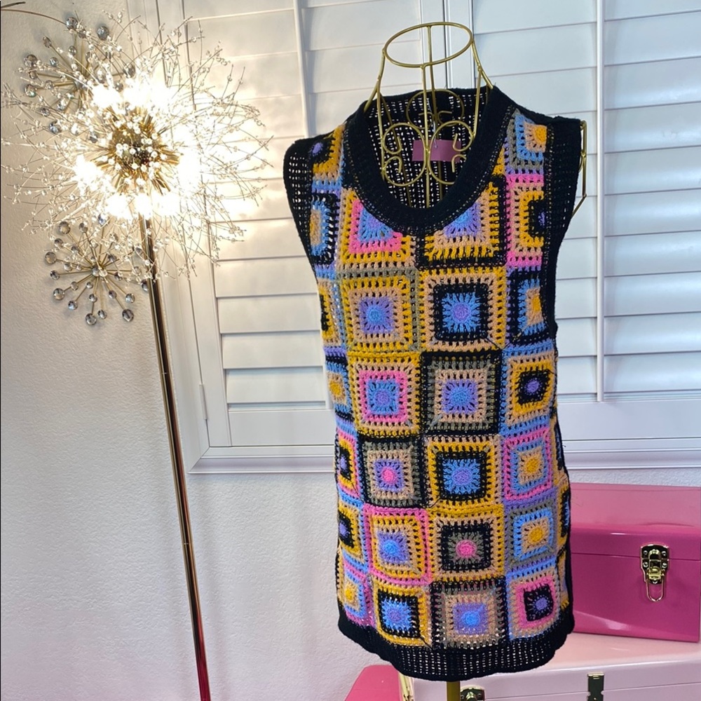 Kaleidoscope Patchwork Knit Tunic
